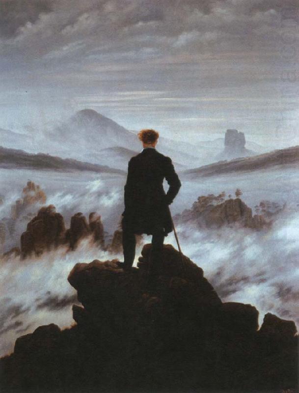 Caspar David Friedrich wanderer above the sea of fog china oil painting image